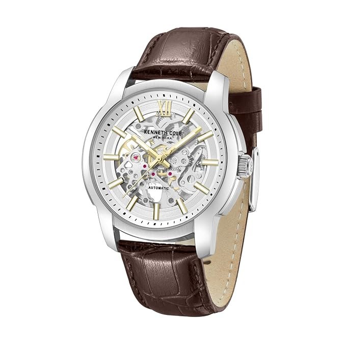 Kenneth Cole Automatic Silver Round Dial Men's Watch
